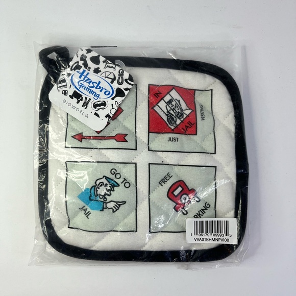 Hasbro Gaming MONOPOLY BOARD Oven Hot Pad Pot Holder Bioworld - Picture 1 of 2